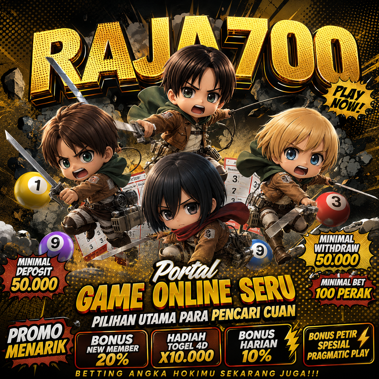 RAJA700: Portal Game Online Seru Pilihan Utama Para Pencari Cuan by Hey siriusly